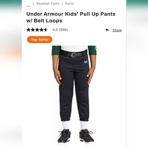 NWT unisex kids baseball/softball pants